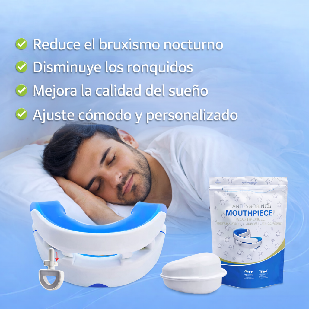 Protector Bucal Anti-Bruxismo y Anti-Ronquidos